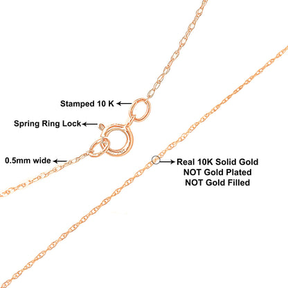 Close-up image of a rose-colored chain with a spring ring lock, shown from a flat, top-down angle.
