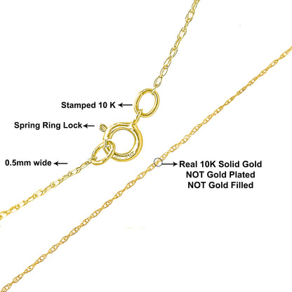 Close-up image of a delicate yellow chain with a spring ring lock, shown from a top angle.