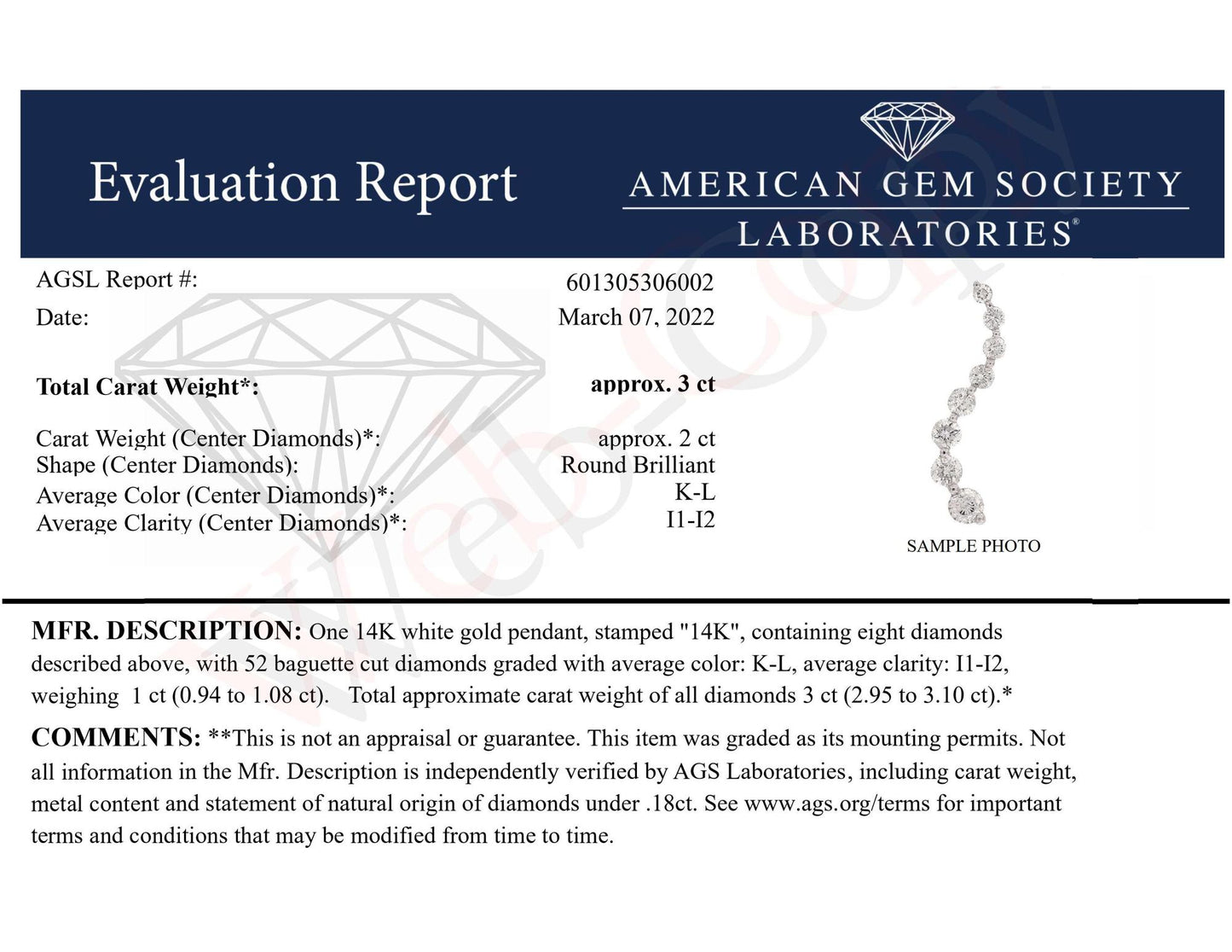 Alt text: White necklace shown on a scale, featuring round white gemstones in prong settings and baguette white gemstones in channel settings, photographed from a top-down angle.