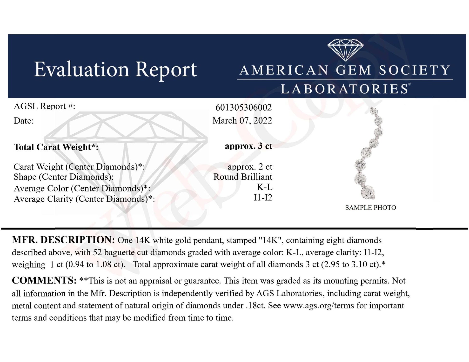 Alt text: White necklace shown on a scale, featuring round white gemstones in prong settings and baguette white gemstones in channel settings, photographed from a top-down angle.