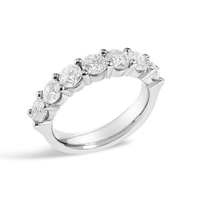 14K Gold 2.0 Cttw Diamond 7 Stone Band Ring