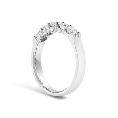 14K Gold 3/4 Cttw Diamond 5 Stone Band Ring