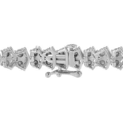 Close-up front view of a white bracelet clasp with linked segments, shown against a white background.