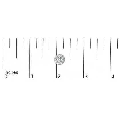 14KT White Gold 2.00 Cttw Lab Grown Diamond Halo Stud Earrings