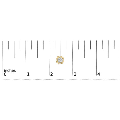 10K Yellow Gold Plated .925 Sterling Silver 1.0 Cttw Lab Grown Diamond Woven Stud Earrings