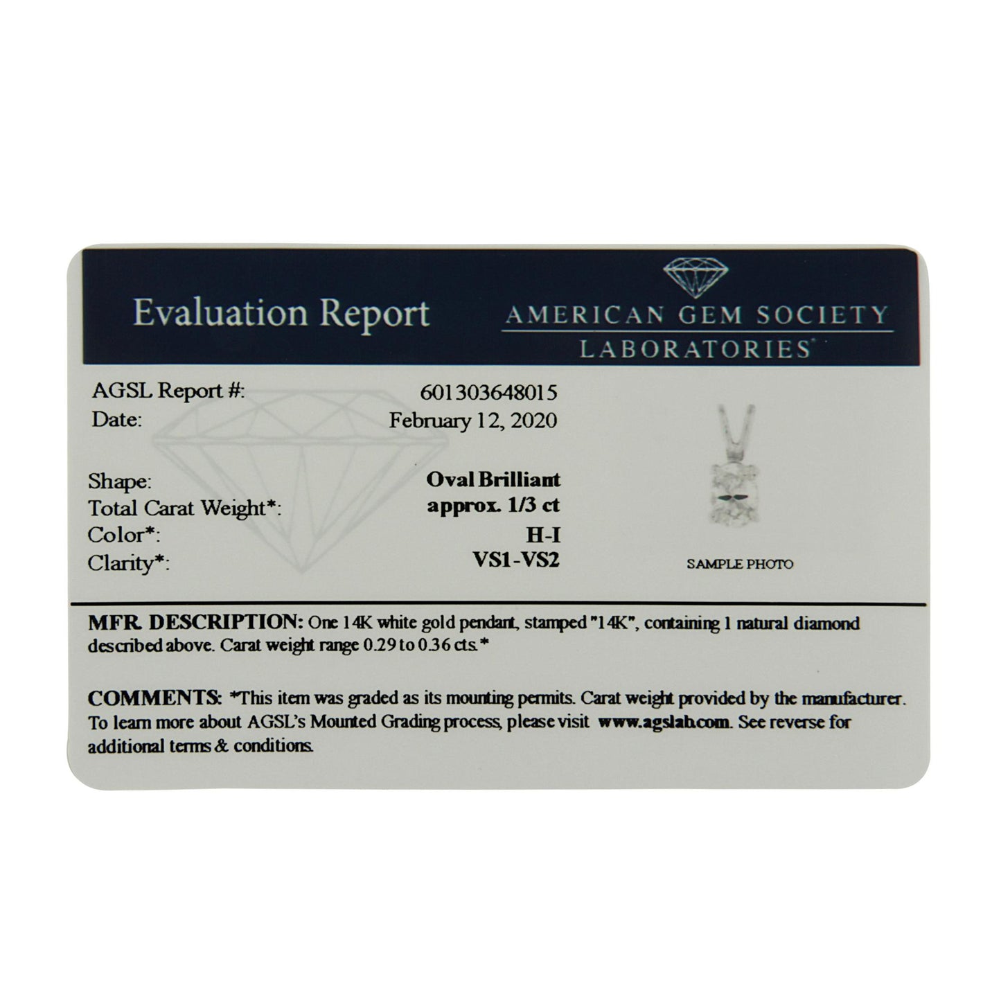 Image of an oval-shaped white gemstone pendant necklace shown from the front on a white background.