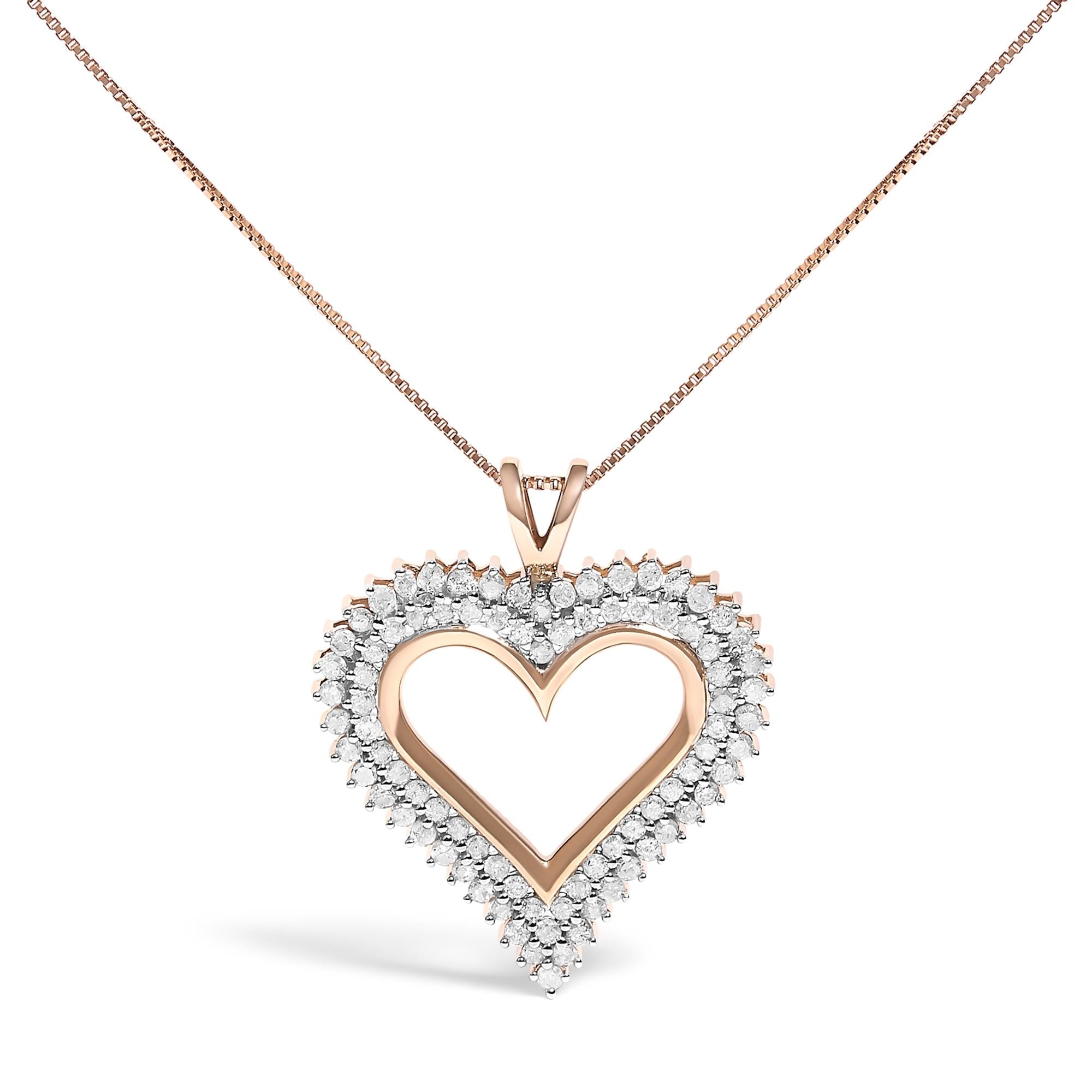 925 Sterling Silver Diamond Heart 18