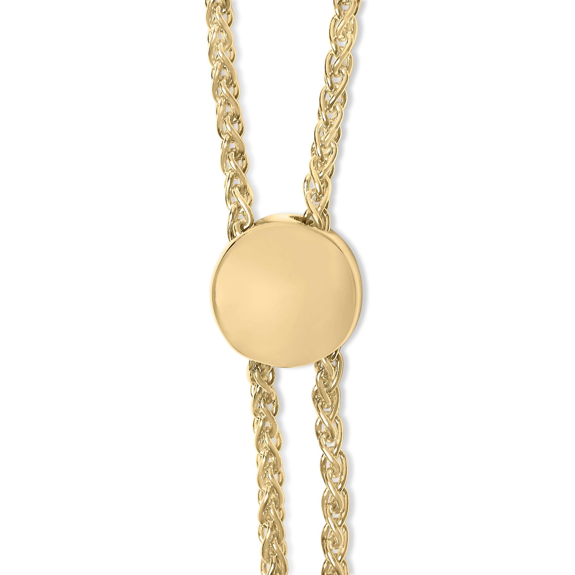 Gold Vermeil Diamond Accent Heart Infinity Bolo Bracelet