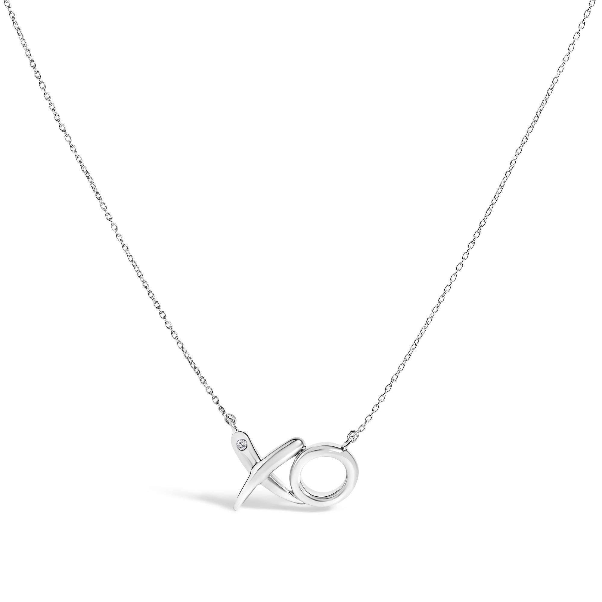 Haus of Brilliance's Diamond Accent XO Pendant Necklace