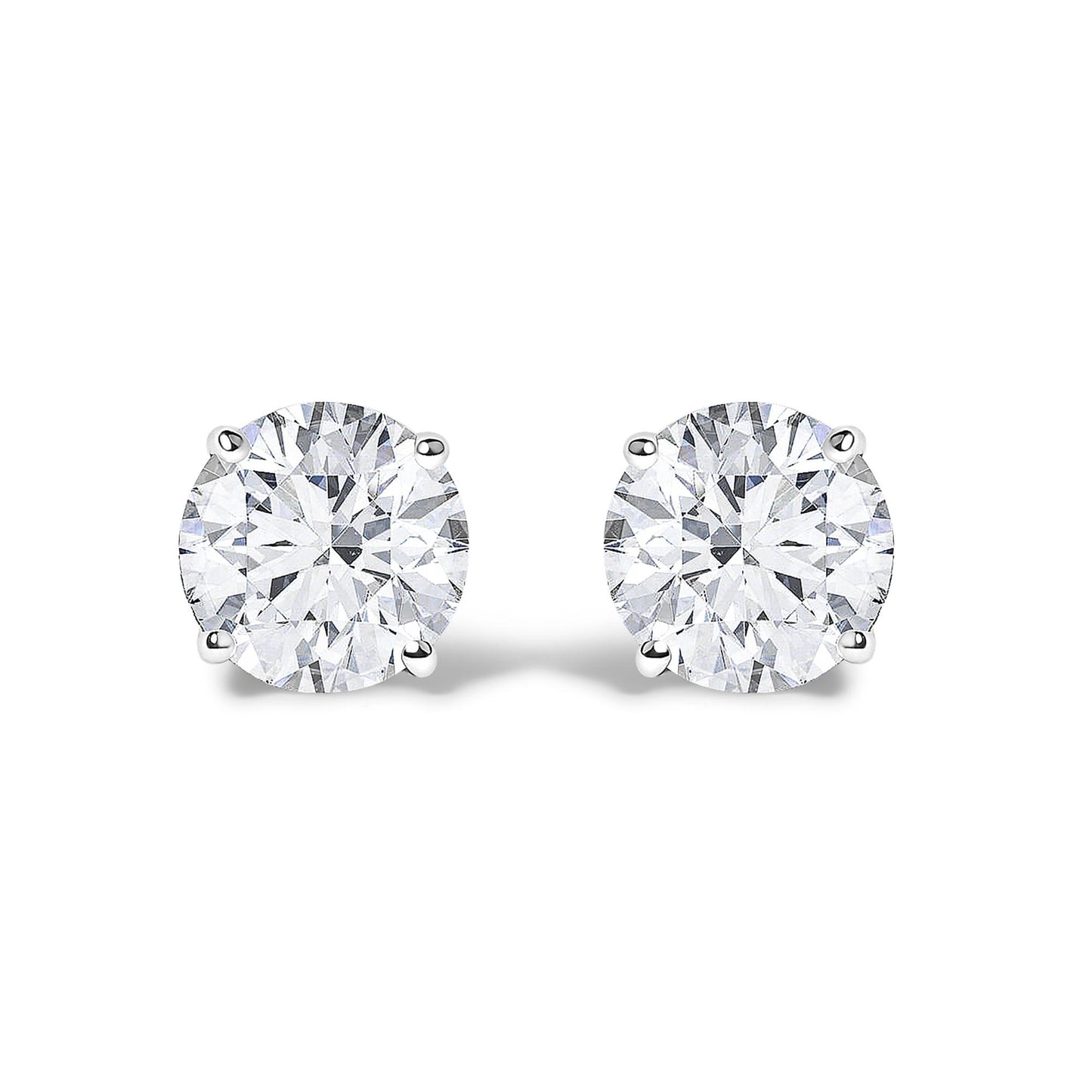 14K Gold 1/2 Cttw Lab Grown Diamond Solitaire Stud Earrings