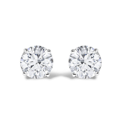 14K Gold 1/2 Cttw Lab Grown Diamond Solitaire Stud Earrings