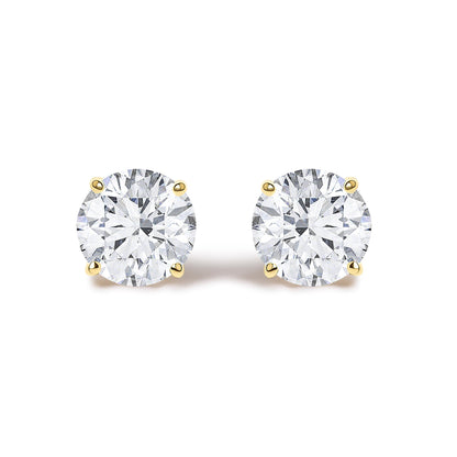 14K Gold 1/2 Cttw Lab Grown Diamond Solitaire Stud Earrings