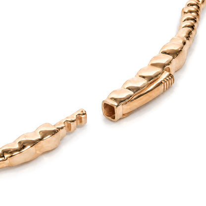 14K Gold 1/2 Cttw Lab-Grown Diamond Floral Station Beaded Flexible Bangle Bracelet