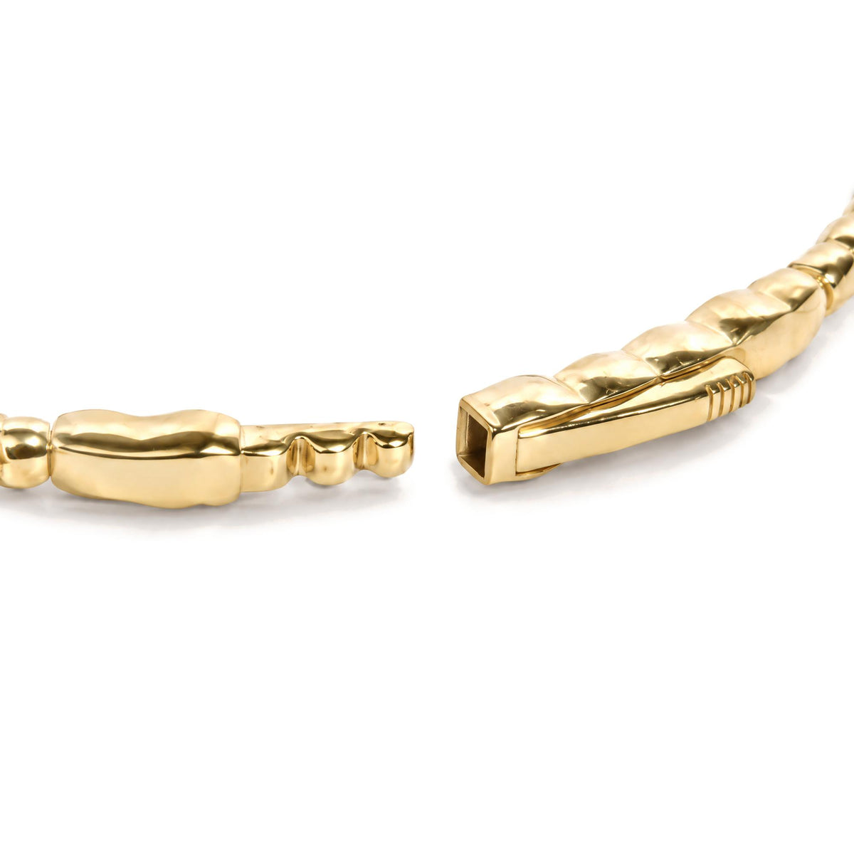 14K Gold 1/2 Cttw Lab-Grown Diamond Floral Station Beaded Flexible Bangle Bracelet