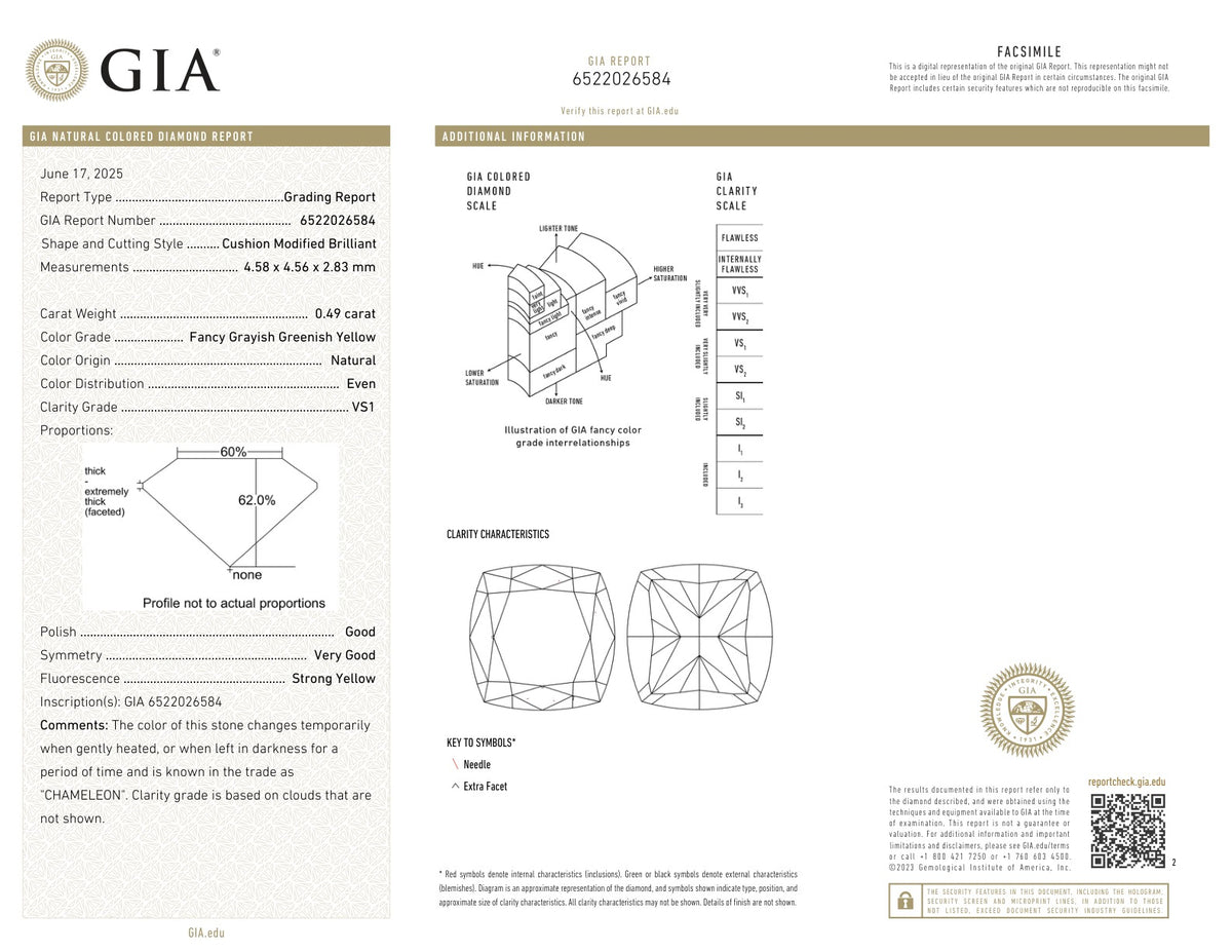 18K White and Rose Gold GIA Certified 1 1/2 Cttw Green and Pink Diamond Double Halo Stud Earrings