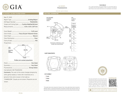 18K White and Rose Gold GIA Certified 1 1/2 Cttw Green and Pink Diamond Double Halo Stud Earrings