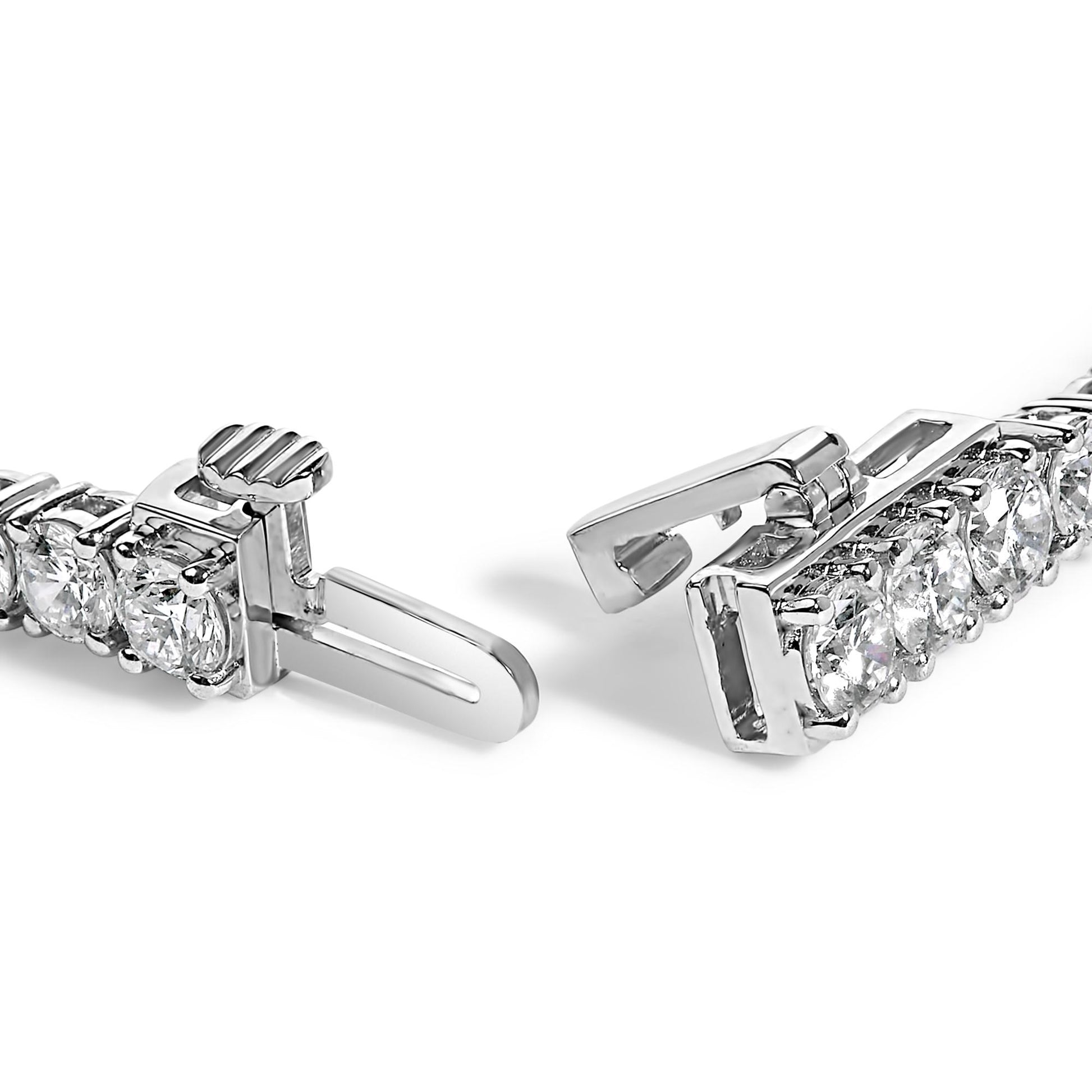 IGI Certified 14K White Gold 11.0 Cttw Lab Grown Diamond Tennis Bracelet
