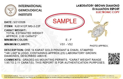 Alt text: Yellow metal necklace with a pendant featuring a marquise-shaped white gemstone surrounded by multiple small round white gemstones, shown on a scale from a front angle.