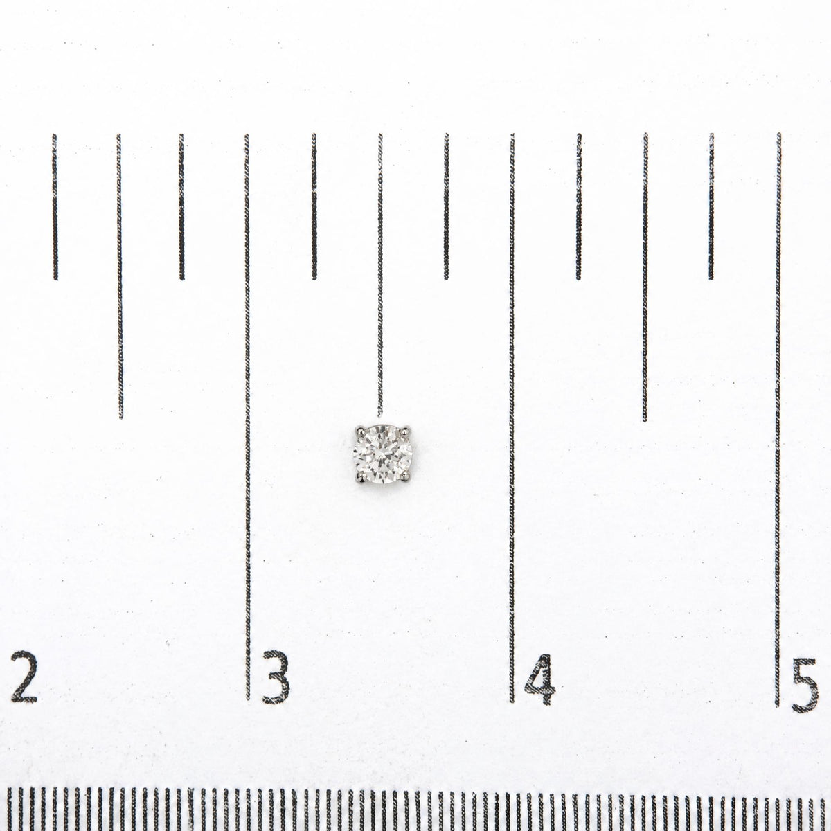 .925 Sterling Silver 1/4 Cttw Lab Grown Diamond Solitaire Stud Earring