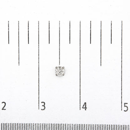 .925 Sterling Silver 1/4 Cttw Lab Grown Diamond Solitaire Stud Earring