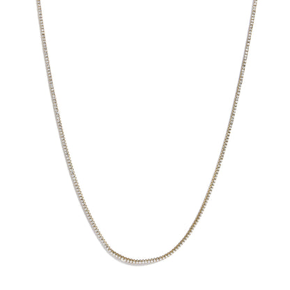 14K Yellow Gold 5.0 Cttw Lab Grown Diamond Tennis Necklace