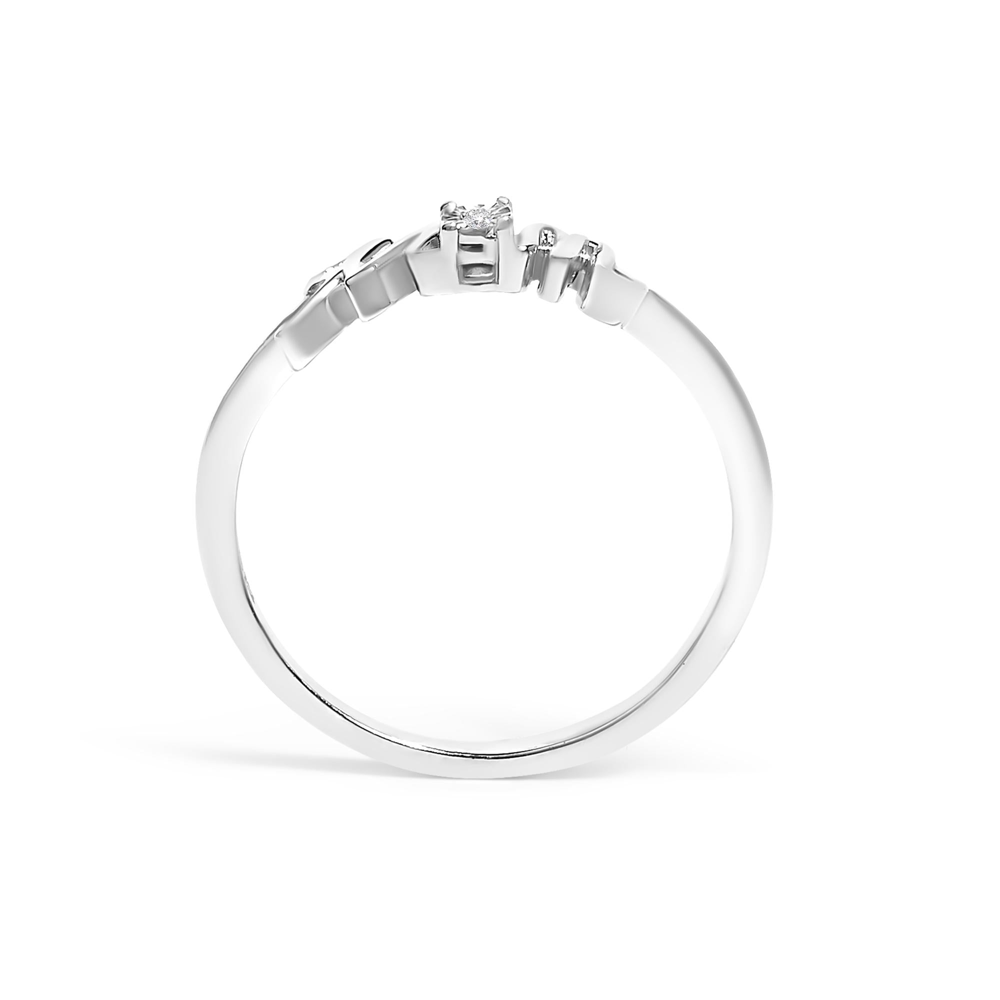 925 Sterling Silver Diamond Accent 