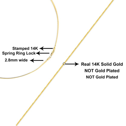 Close-up angled shot of a yellow chain necklace with a spring ring lock and a smooth, thin design.