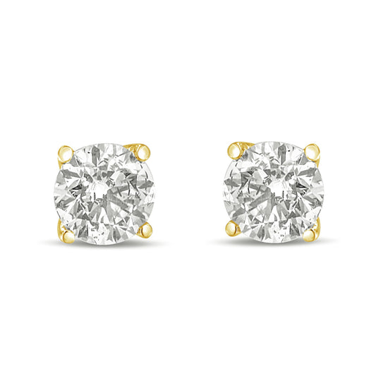 14k White Gold 8-prong Round Brilliant Diamond Stud Earrings (1 Ct. T.w.,  Si1-si2 Clarity, J-k Color)