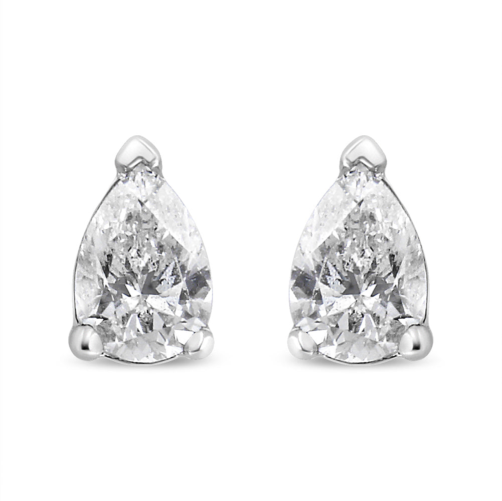 Solitaire Lab-Grown Diamond Stud Earrings